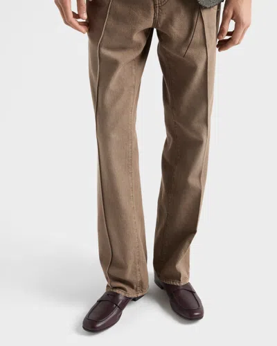 Prada Loafer Aus Leder In Brown