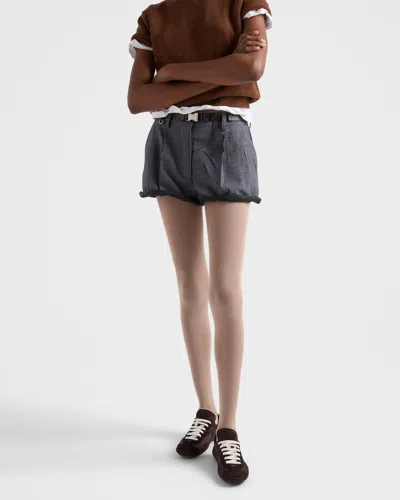 Prada Montecarlo Re-edition 2005 Sneaker Aus Veloursleder Und Re-nylon In Brown