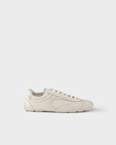 Prada Montecarlo Re-edition 2005 Sneaker Aus Montecarlo-nappaleder In White