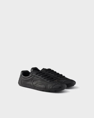 Prada Montecarlo Re-edition 2005 Sneaker Aus Montecarlo-nappaleder In Black