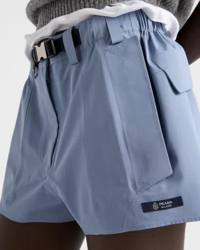 Prada Shorts Aus Funktionsgewebe In Blue
