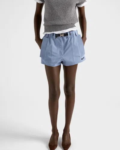 Prada Shorts Aus Funktionsgewebe In Blue