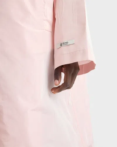 Prada Mantel Aus Technischem Taft In Red