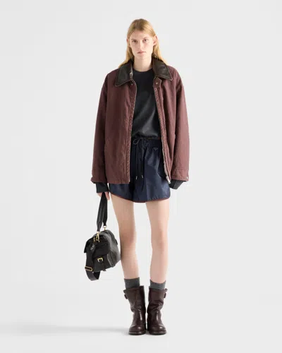 Prada Langärmliges T-shirt Aus Wolle Und Kaschmir In Black