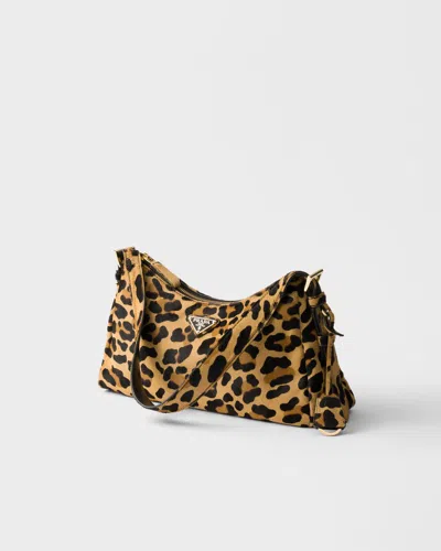 Prada Aimèe Medium Printed Leather Shoulder Bag In Animal Print