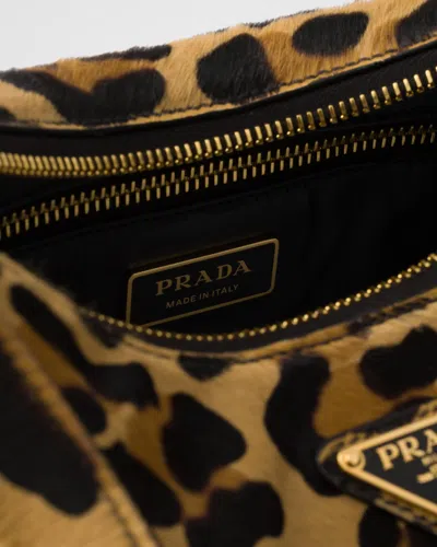 Prada Aimèe Medium Printed Leather Shoulder Bag In Animal Print
