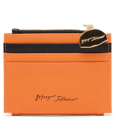 Betsey Johnson Candy Bifold Wallet In Orange
