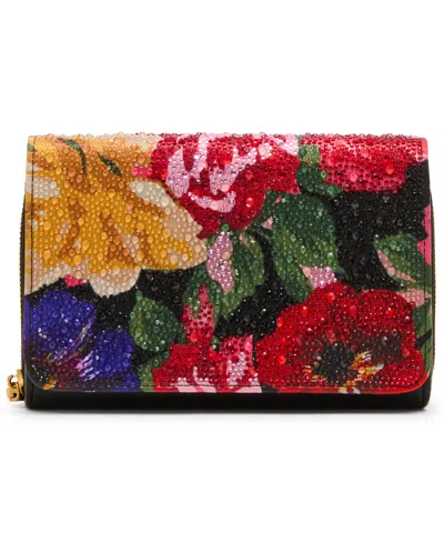 Betsey Johnson Hearts Wallet Crossbody In Multi