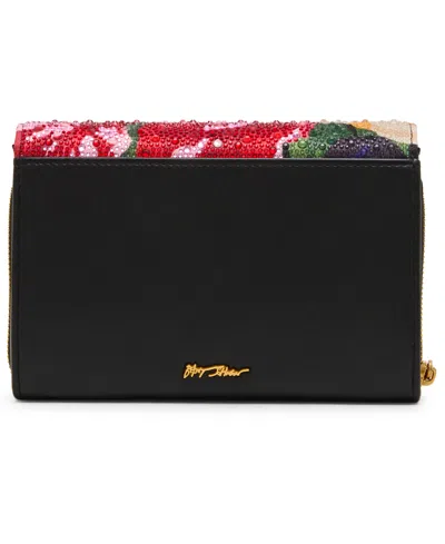 Betsey Johnson Hearts Wallet Crossbody In Multi