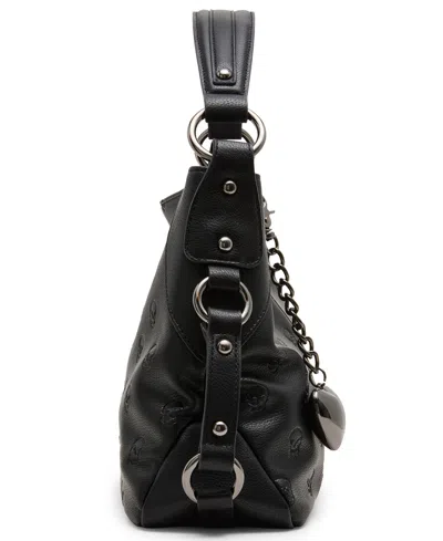 Betsey Johnson Hats Off Convertible Rhinestone Crossbody Bag In Black