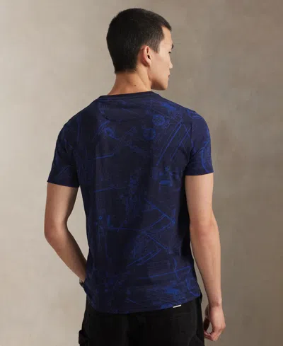 Polo Ralph Lauren Men's Classic-fit Striped Cotton Jersey T-shirt In Blue