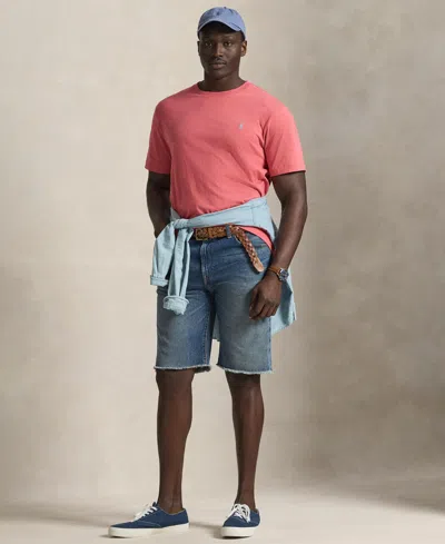 Polo Ralph Lauren Men's Big & Tall Jersey Crewneck T-shirt In Pink