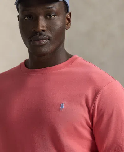 Polo Ralph Lauren Men's Big & Tall Jersey Crewneck T-shirt In Pink