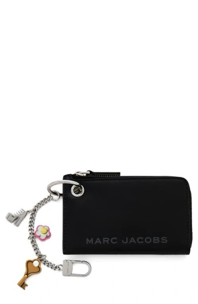 Marc Jacobs Zippered Wallet With Pendant In Black