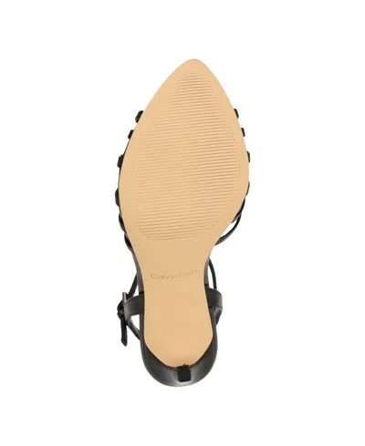 Calvin Klein Women's Daniella Strappy Stiletto Dress Sandals In Black