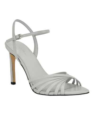 Calvin Klein Women's Daniella Strappy Stiletto Dress Sandals In White