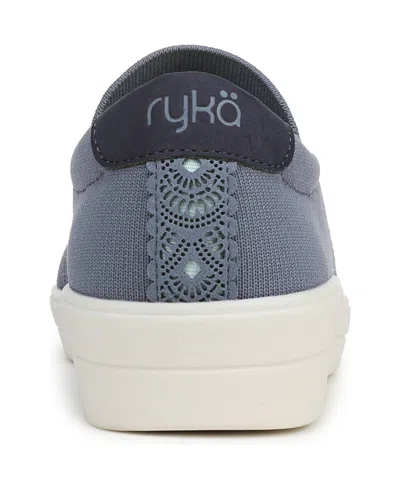 Ryka Women's Viv Ease Knit Court Inspired Slip On Sneakers In Gray