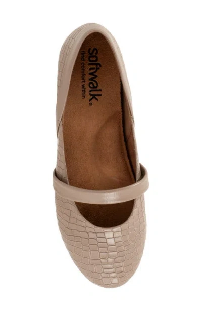 Softwalk ® Samara Mary Jane Flat In Brown