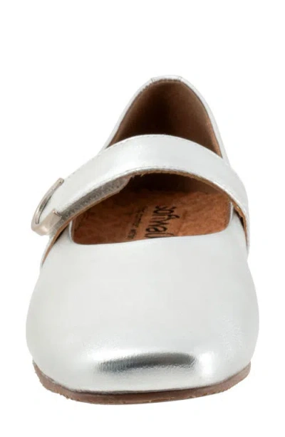 Softwalk ® Valdivia Mary Jane Flat In Silver