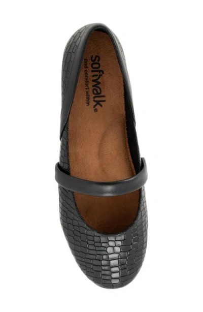 Softwalk ® Samara Mary Jane Flat In Black
