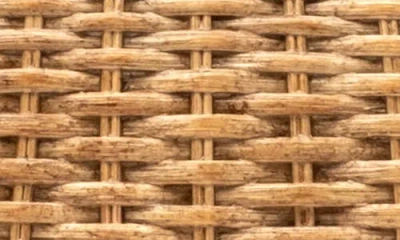 Frances Valentine Rooster Woven Wicker Top Handle Bag In Brown