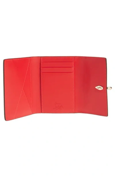 Christian Louboutin Bettina Leather Cardholder In Black