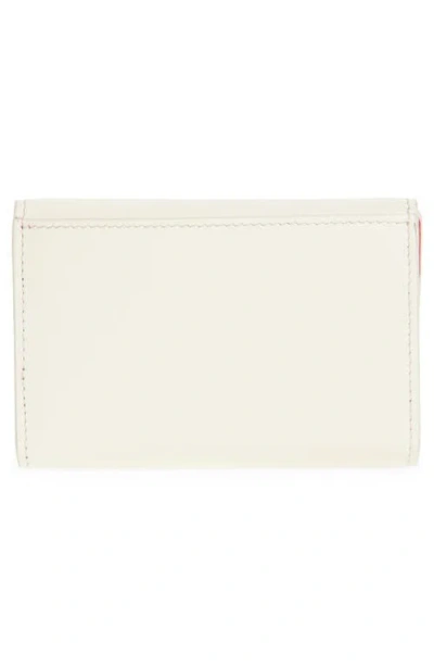Christian Louboutin Bettina Leather Cardholder In Gold