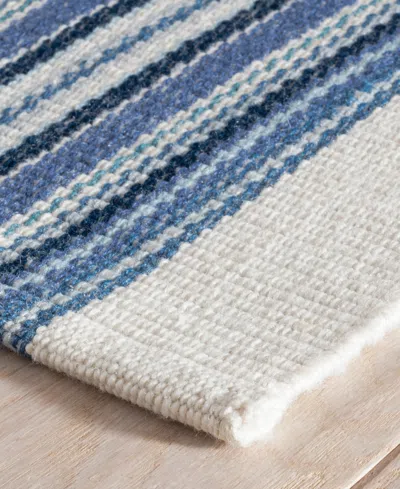 Dash And Albert Rugs By Annie Selke Road Runner Indoor/outdoor Da1735 10'x14' Area Rug In Blue