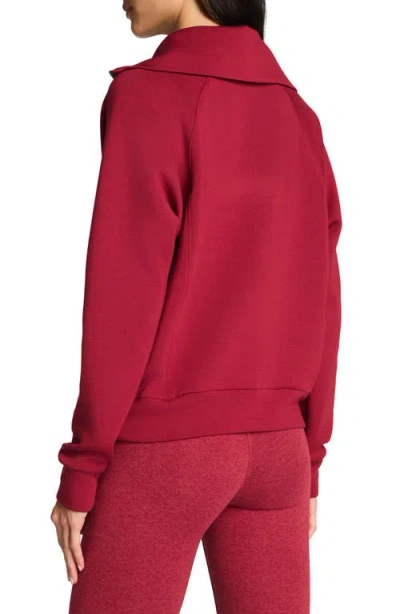 Spanx ® Airessentials Half Zip Sweatshirt In Red