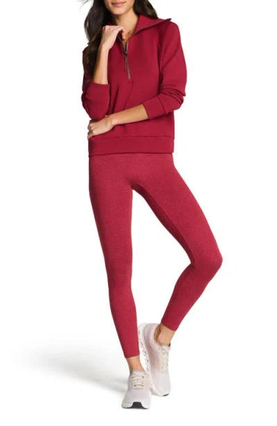 Spanx ® Airessentials Half Zip Sweatshirt In Red