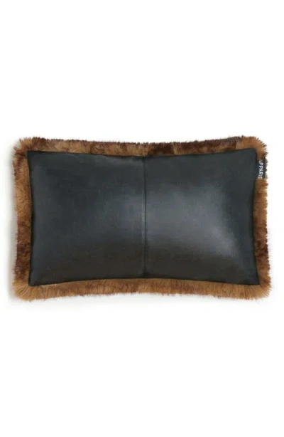 Apparis Cicly Pluche™ Faux Mink Accent Pillow In Brown