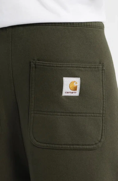 Carhartt Work In Progress Double Knee Cotton Blend Sweatpants In Green