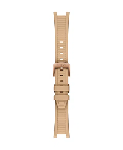 Tissot Unisex Rose Gold Silicone Bracelet Watch, 38mm In Gold