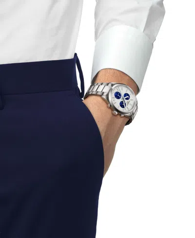 Tissot Pr 100 Chronograph Bracelet Watch, 40mm In Metallic