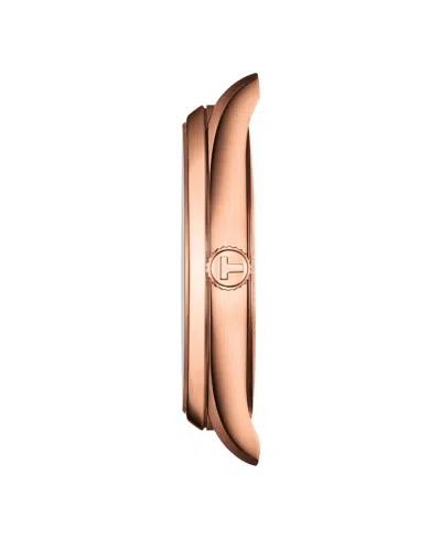 Tissot Men's Rose Gold Stainless Steel Bracelet Watch, 40mm In Brown