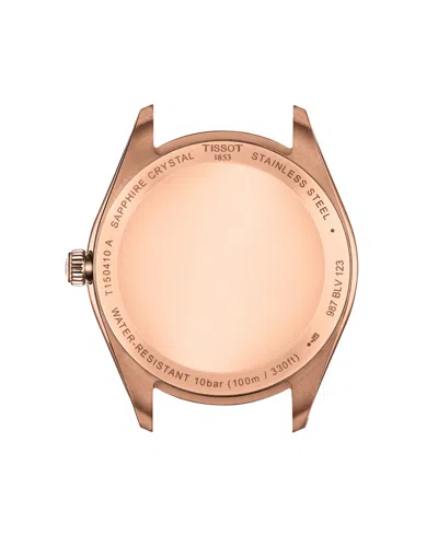 Tissot Men's Rose Gold Stainless Steel Bracelet Watch, 40mm In Brown