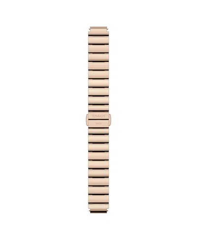 Tissot Women's Rose Gold Stainless Steel Bracelet Watch, 21.80mm In Blue