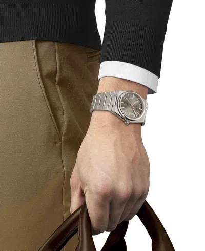 Tissot Unisex Gray Titanium Bracelet Watch, 38mm In Gray