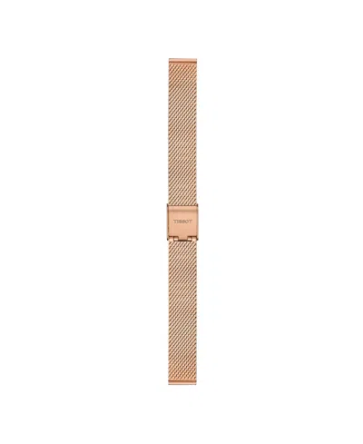 Tissot Women's Rose Gold Stainless Steel Bracelet Watch, 21.80mm In Gold