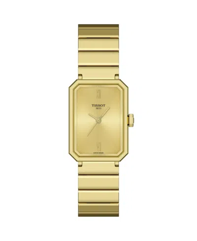 Tissot Women's Gold Stainless Steel Bracelet Watch, 21.80mm In Gold