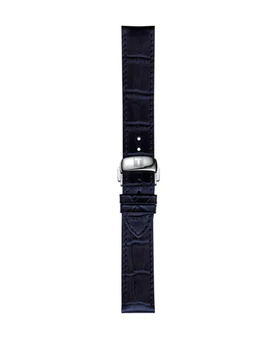Tissot Men's Blue Leather Bracelet Watch, 39.30mm In Blue