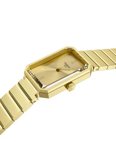 Tissot Women's Gold Stainless Steel Bracelet Watch, 21.80mm In Gold