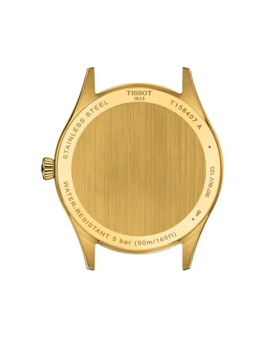 Tissot Men's Brown Leather Bracelet Watch, 40mm In Brown