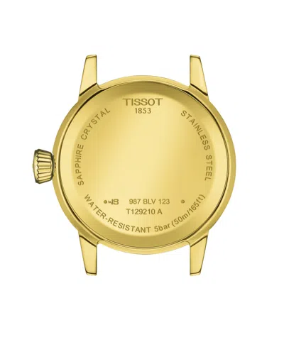 Tissot Women's Gold Stainless Steel Bracelet Watch, 28mm In Gold