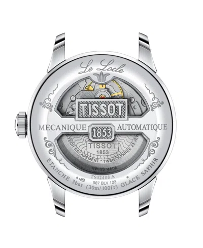 Tissot Men's Blue Leather Bracelet Watch, 39.30mm In Blue