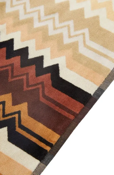 Missoni Home Giacomo Bath Mat 90x60 In Brown