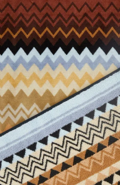 Missoni Home Giacomo Bath Mat 90x60 In Brown