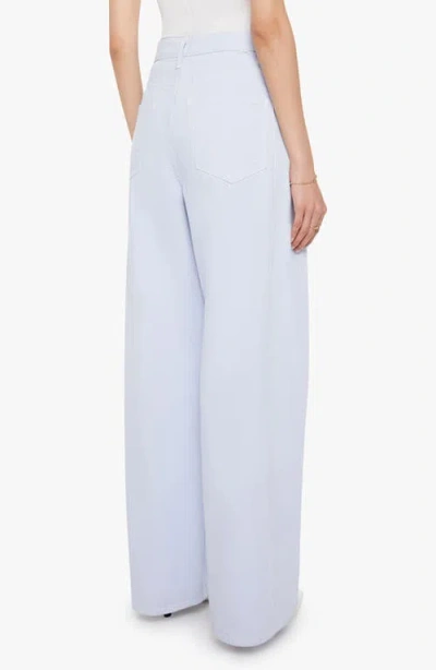 Mother The Pipe Dream Sneak Wide Leg Jeans In Blue