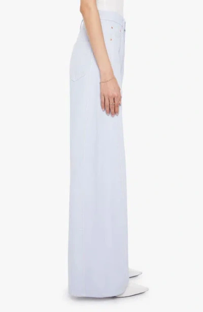 Mother The Pipe Dream Sneak Wide Leg Jeans In Blue