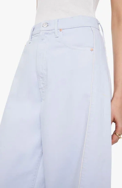 Mother The Pipe Dream Sneak Wide Leg Jeans In Blue